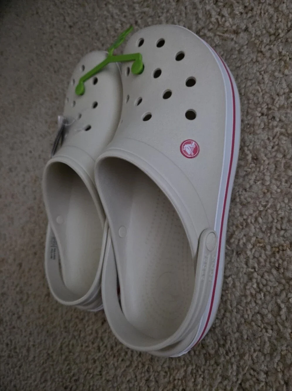 Crocs Crocband Clog Stucco Melon Cream Pink Men's Size 13 NWT